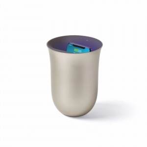 Lexon - OBLIO Wireless Charging Station + UV Sanitiser - Gold