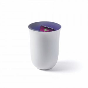 Lexon - OBLIO Wireless Charging Station + UV Sanitiser - White