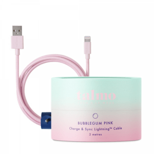 Charge and Sync 2m Lightning Cable (for Apple) - Bubblegum Pink