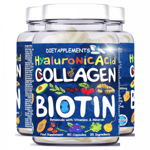 Marine Collagen Type1&3 1800mg, Biotin 10000mcg - 90 Capsules