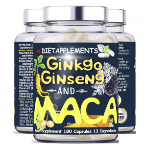 Ginkgo Ginseng Maca Root 4000mg - 180 Capsules