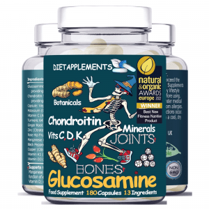 Glucosamine & Chondroitin complex – 180 High Strength Turmeric, Ginger - 180 Capsules