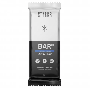 Energy Bars by STYRKR - Pack of 12 Rice Bars for Cycling & Running - Date, Almond & Dark Chocolate