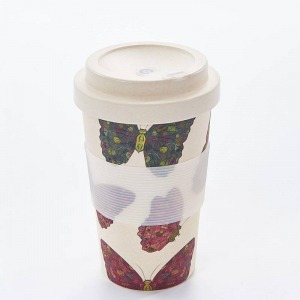 Eco-Chic - NEUTRAL BUTTERFLY BAMBOO CUP