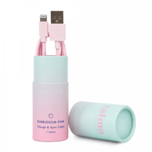 Charge and Sync 1m Lightning Cable (for Apple) - Bubblegum Pink